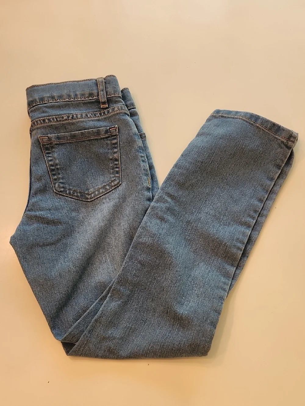 The Childrens Place Girls Skinny Jeans Blue Adjustable Waist Denim Pants Size 10